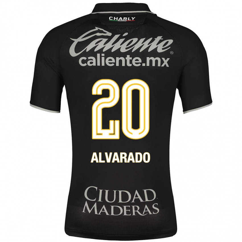 Niño Camiseta Alfonso Alvarado #20 Negro 2ª Equipación 2023/24 La Camisa México