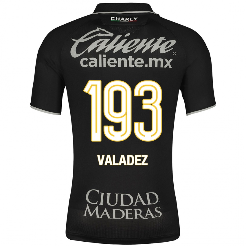 Niño Camiseta Luis Valadez #193 Negro 2ª Equipación 2023/24 La Camisa México