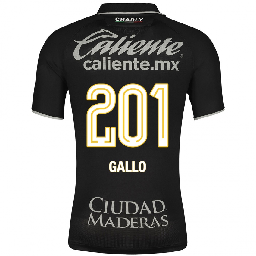 Niño Camiseta Andrés Gallo #201 Negro 2ª Equipación 2023/24 La Camisa México