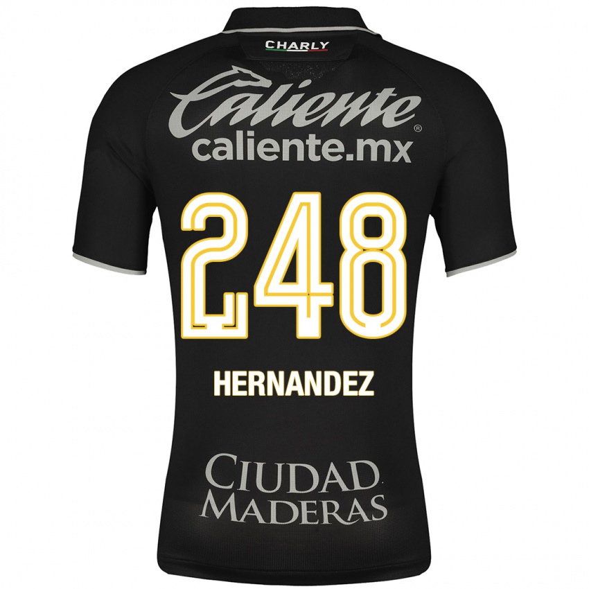 Niño Camiseta Fernando Hernández #248 Negro 2ª Equipación 2023/24 La Camisa México