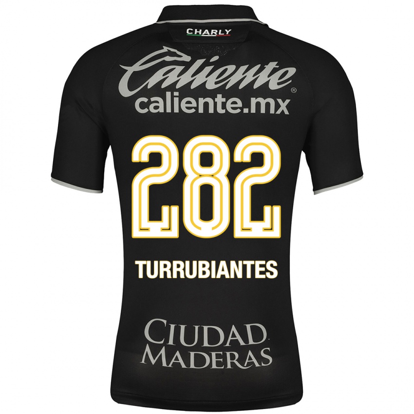Niño Camiseta Abdon Turrubiantes #282 Negro 2ª Equipación 2023/24 La Camisa México