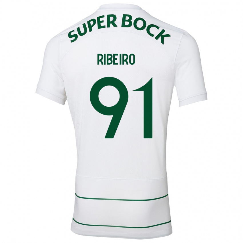 Niño Camiseta Rodrigo Ribeiro #91 Blanco 2ª Equipación 2023/24 La Camisa México