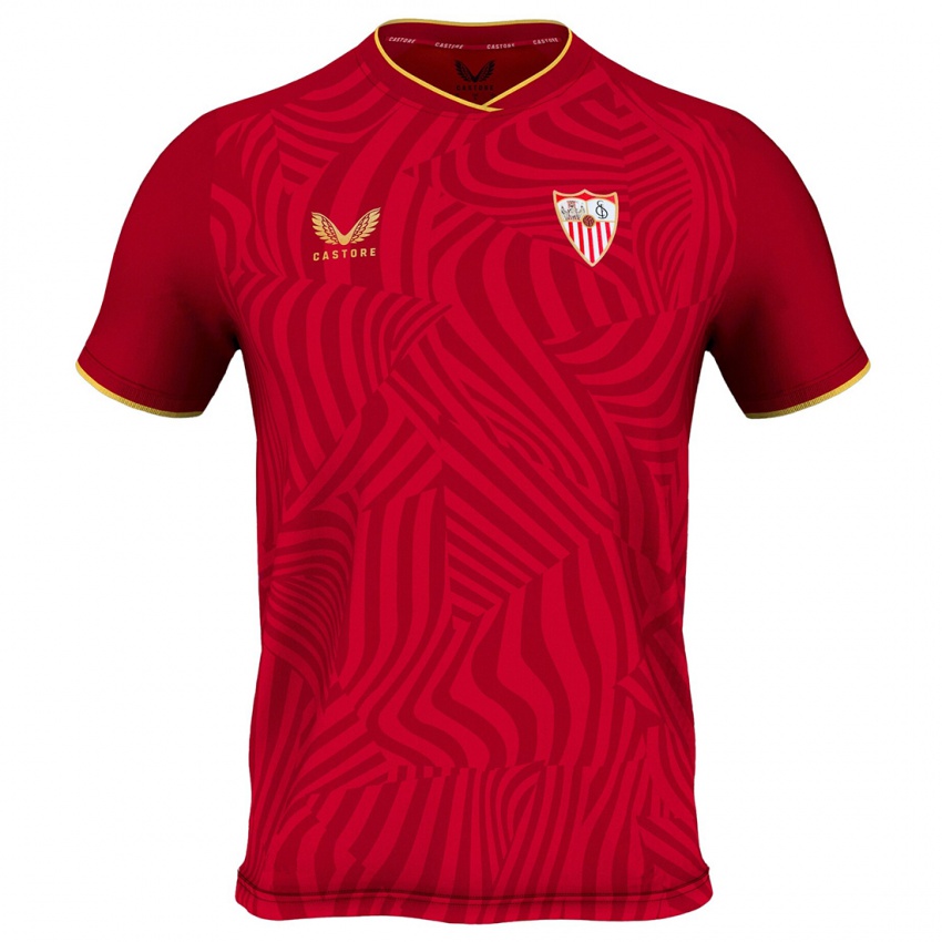 Niño Camiseta Erik Lamela #17 Rojo 2ª Equipación 2023/24 La Camisa México