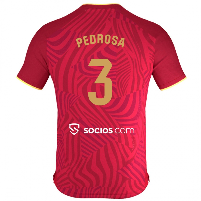 Niño Camiseta Adrià Pedrosa #3 Rojo 2ª Equipación 2023/24 La Camisa México