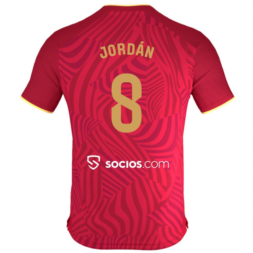 Niño Camiseta Joan Jordán #8 Rojo 2ª Equipación 2023/24 La Camisa México