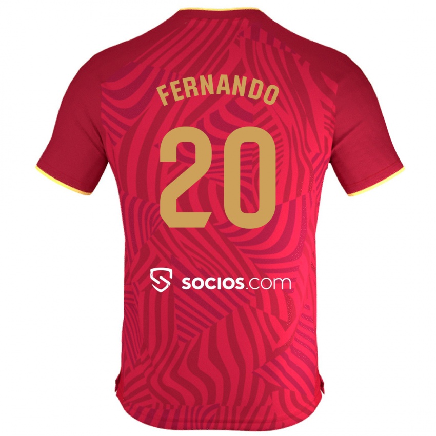 Niño Camiseta Fernando #20 Rojo 2ª Equipación 2023/24 La Camisa México