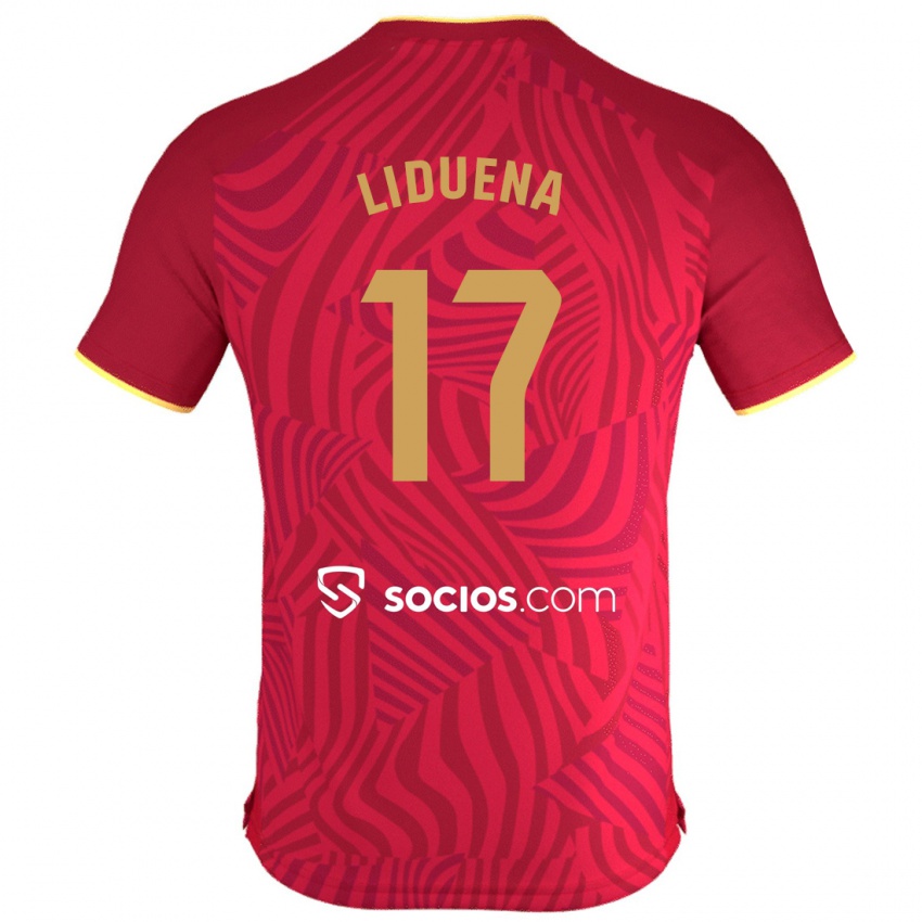 Niño Camiseta Daniel Lidueña #17 Rojo 2ª Equipación 2023/24 La Camisa México