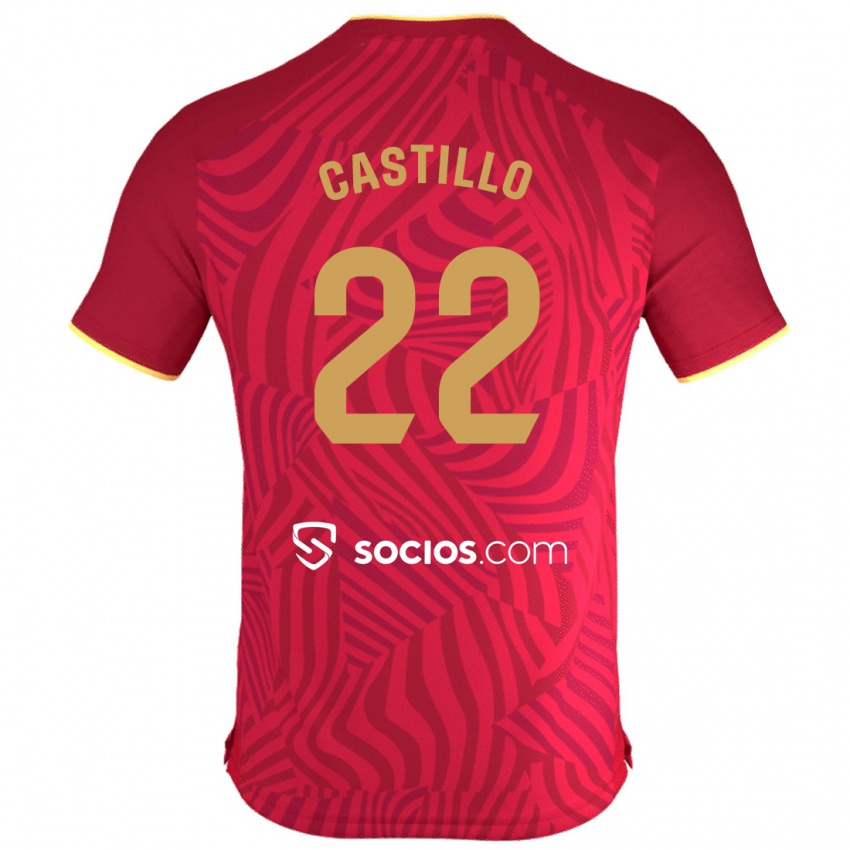 Niño Camiseta José Castillo #22 Rojo 2ª Equipación 2023/24 La Camisa México