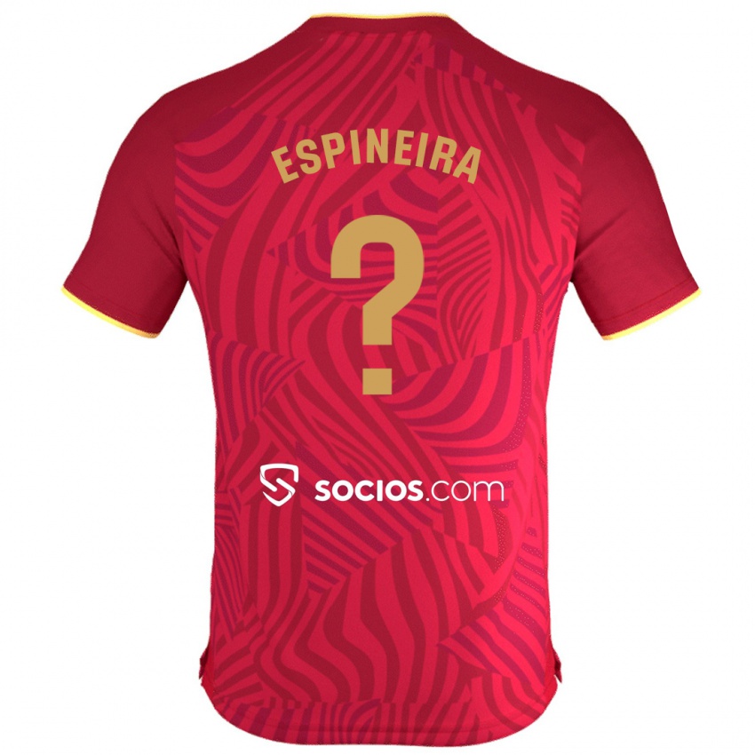 Niño Camiseta Alberto Espiñeira #0 Rojo 2ª Equipación 2023/24 La Camisa México
