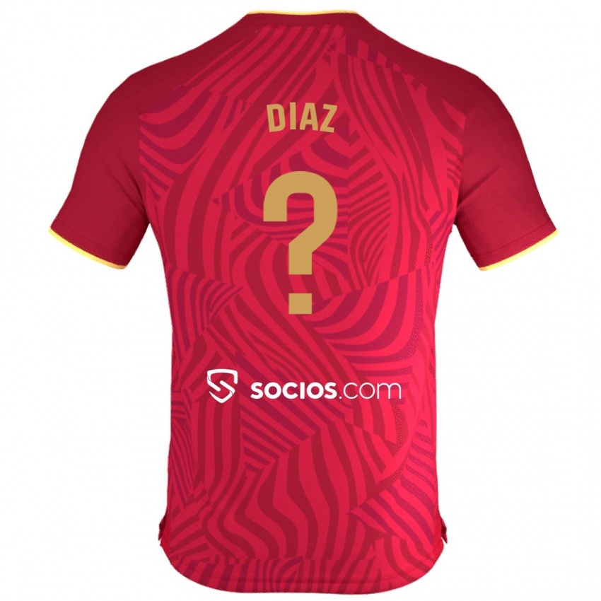 Niño Camiseta Álvaro Díaz #0 Rojo 2ª Equipación 2023/24 La Camisa México