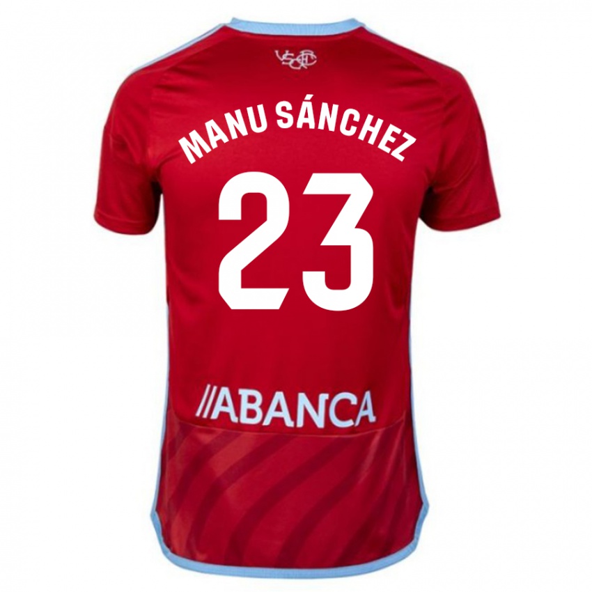 Niño Camiseta Manu Sanchez #23 Rojo 2ª Equipación 2023/24 La Camisa México