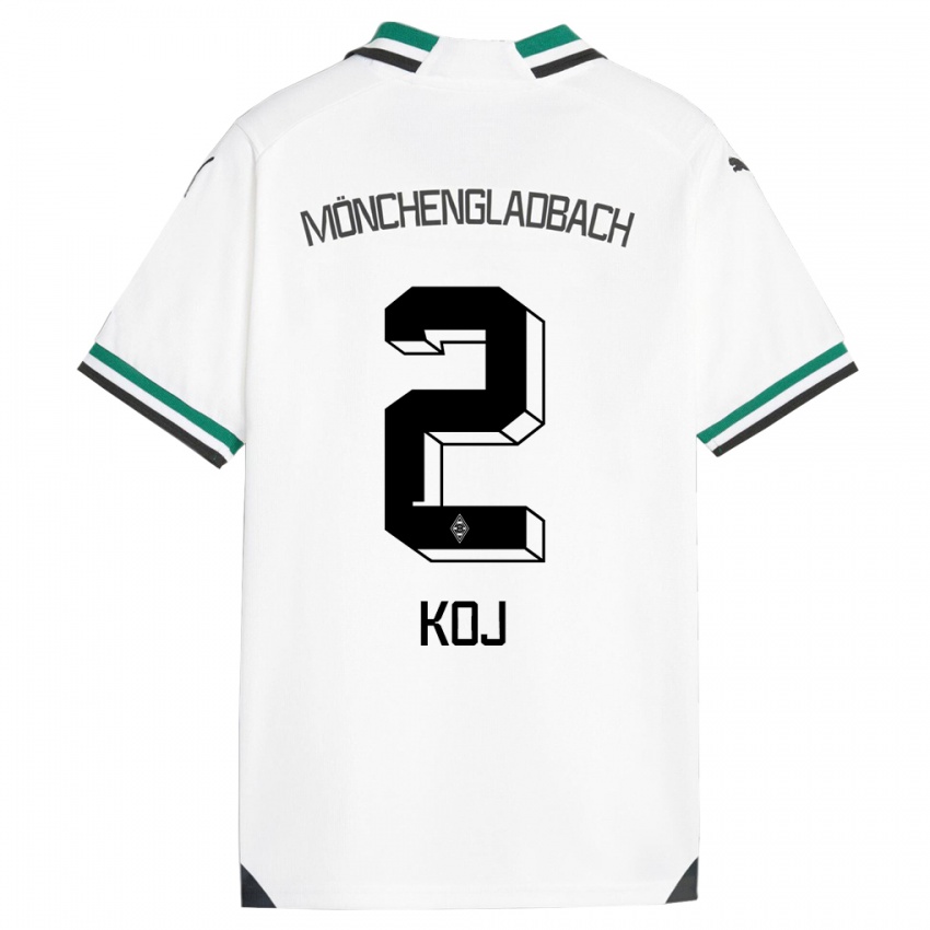 Hombre Camiseta Julia Koj #2 Blanco Verde 1ª Equipación 2023/24 La Camisa México
