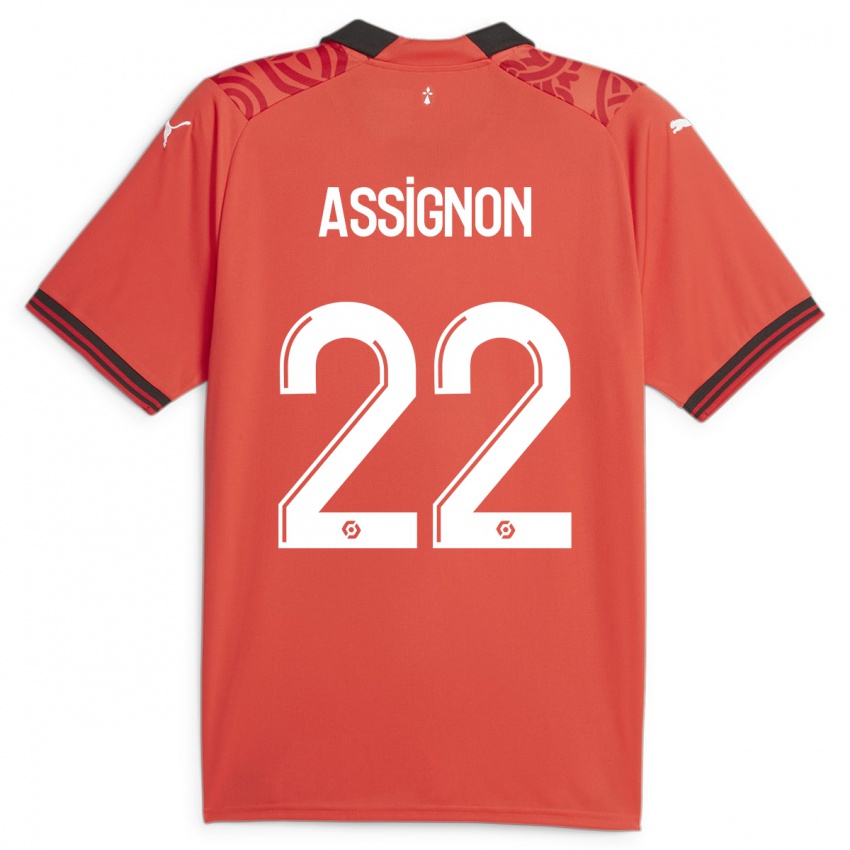 Hombre Camiseta Lorenz Assignon #22 Rojo 1ª Equipación 2023/24 La Camisa México