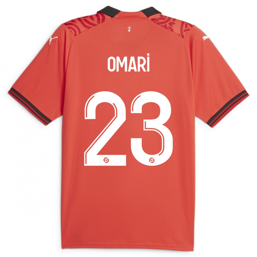 Hombre Camiseta Warmed Omari #23 Rojo 1ª Equipación 2023/24 La Camisa México
