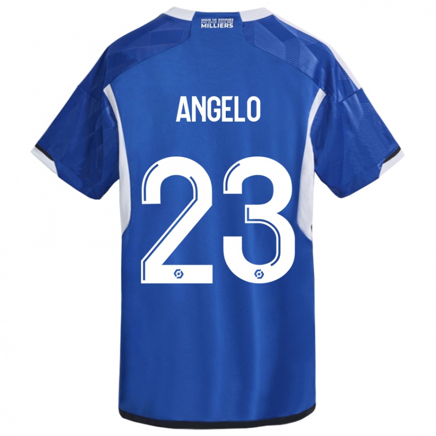 Hombre Camiseta Ângelo #23 Azul 1ª Equipación 2023/24 La Camisa México