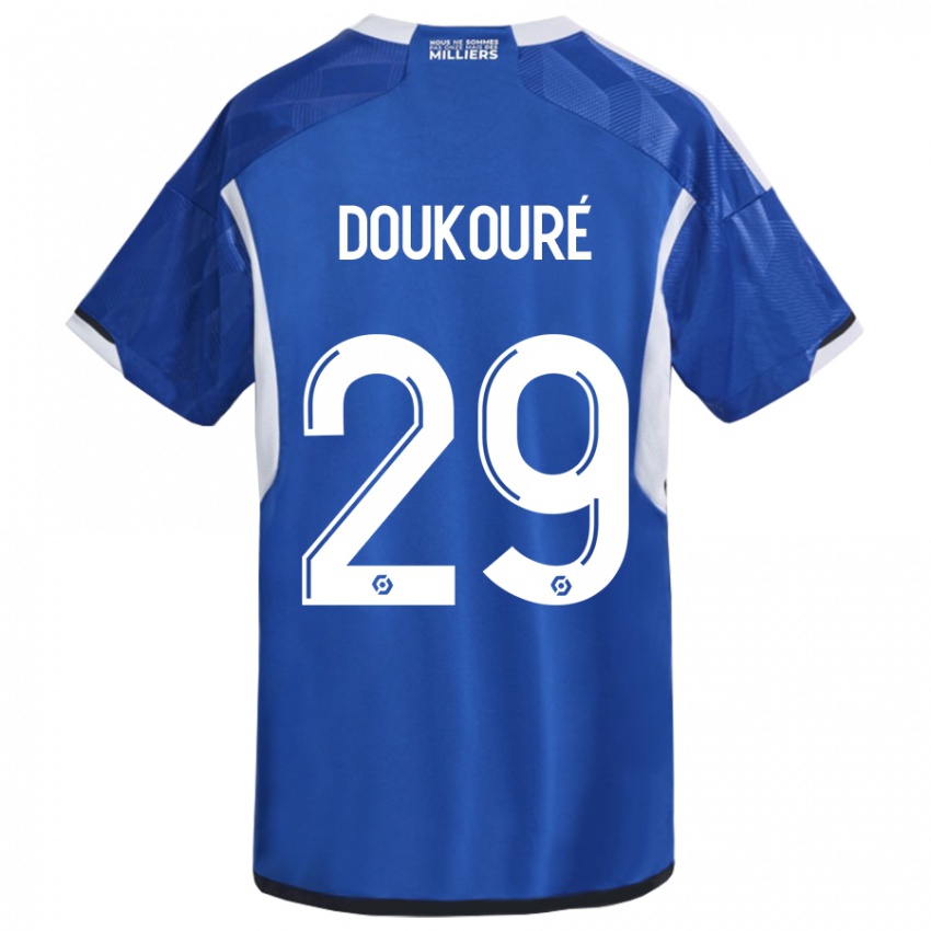Hombre Camiseta Ismaël Doukouré #29 Azul 1ª Equipación 2023/24 La Camisa México