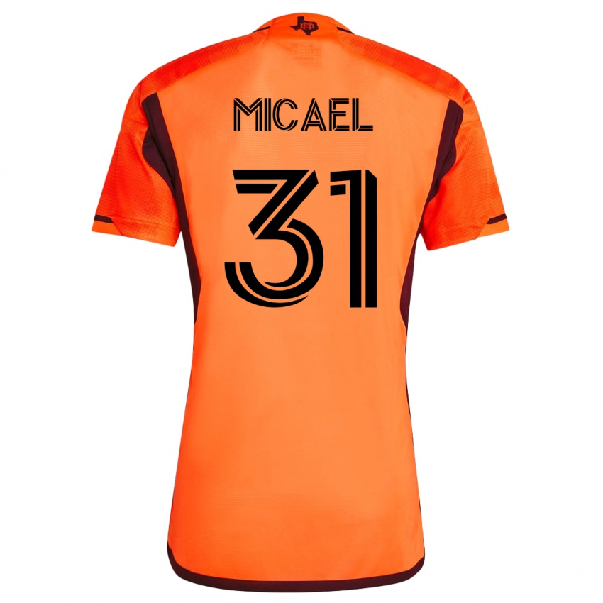 Hombre Camiseta Micael #31 Naranja 1ª Equipación 2023/24 La Camisa México