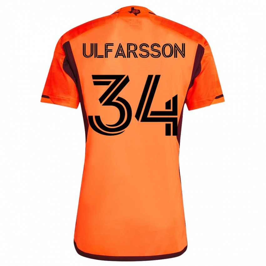 Hombre Camiseta Thor Úlfarsson #34 Naranja 1ª Equipación 2023/24 La Camisa México