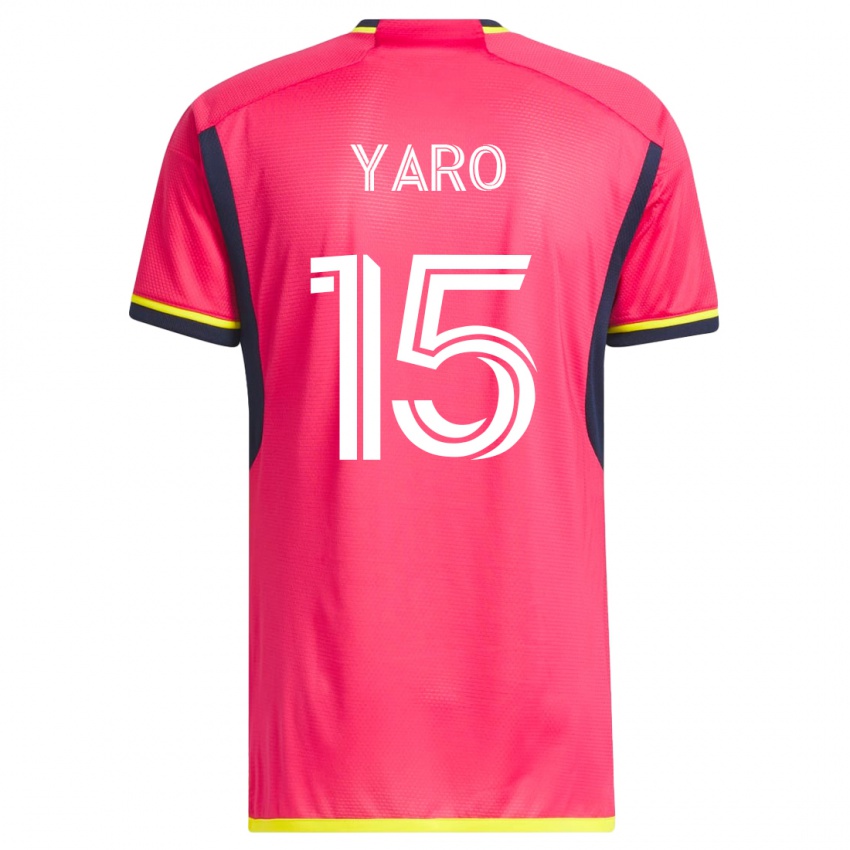 Hombre Camiseta Joshua Yaro #15 Rosa 1ª Equipación 2023/24 La Camisa México