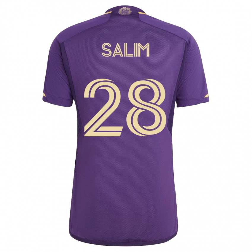 Hombre Camiseta Abdi Salim #28 Violeta 1ª Equipación 2023/24 La Camisa México