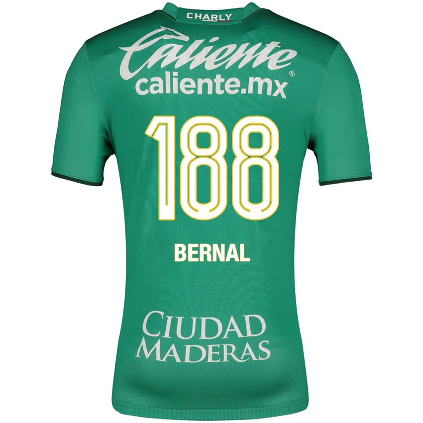 Hombre Camiseta Juan Bernal #188 Verde 1ª Equipación 2023/24 La Camisa México