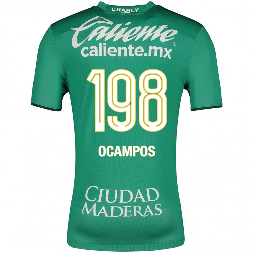 Hombre Camiseta Omar Ocampos #198 Verde 1ª Equipación 2023/24 La Camisa México