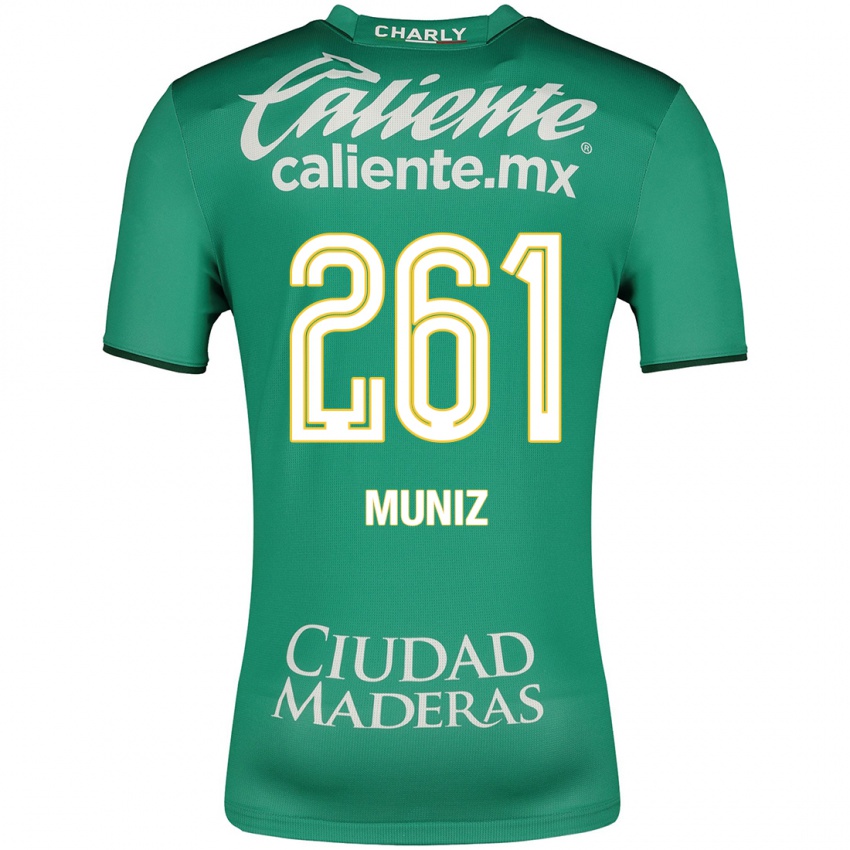 Hombre Camiseta César Muñiz #261 Verde 1ª Equipación 2023/24 La Camisa México