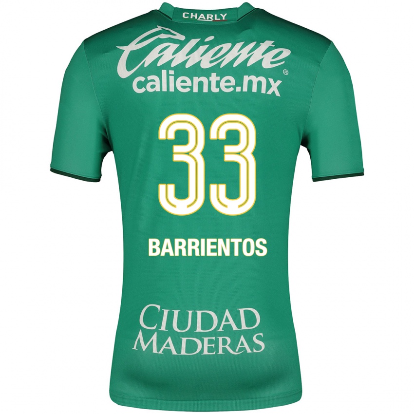Hombre Camiseta Yashira Barrientos #33 Verde 1ª Equipación 2023/24 La Camisa México
