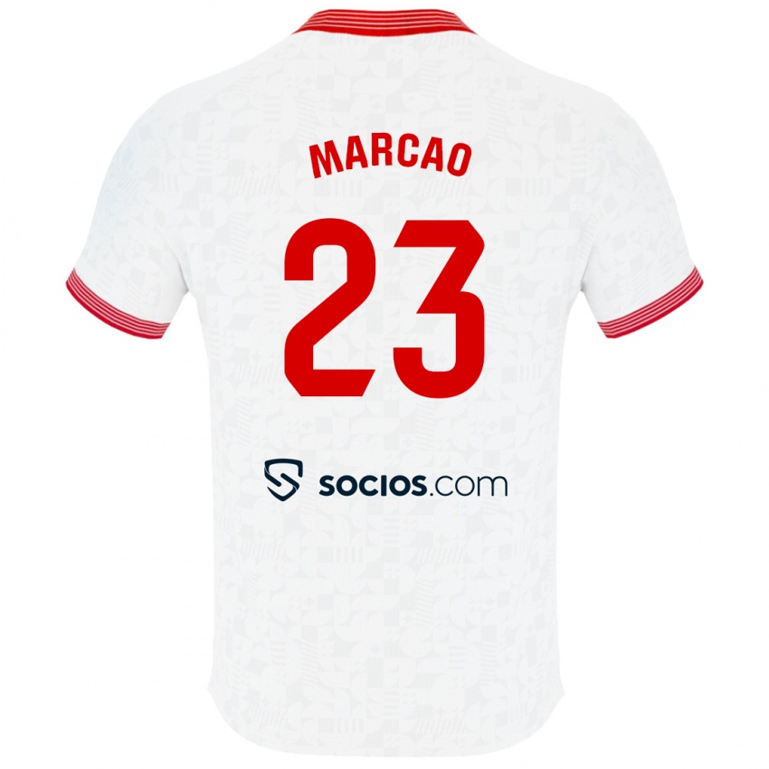 Hombre Camiseta Marcão #23 Blanco 1ª Equipación 2023/24 La Camisa México