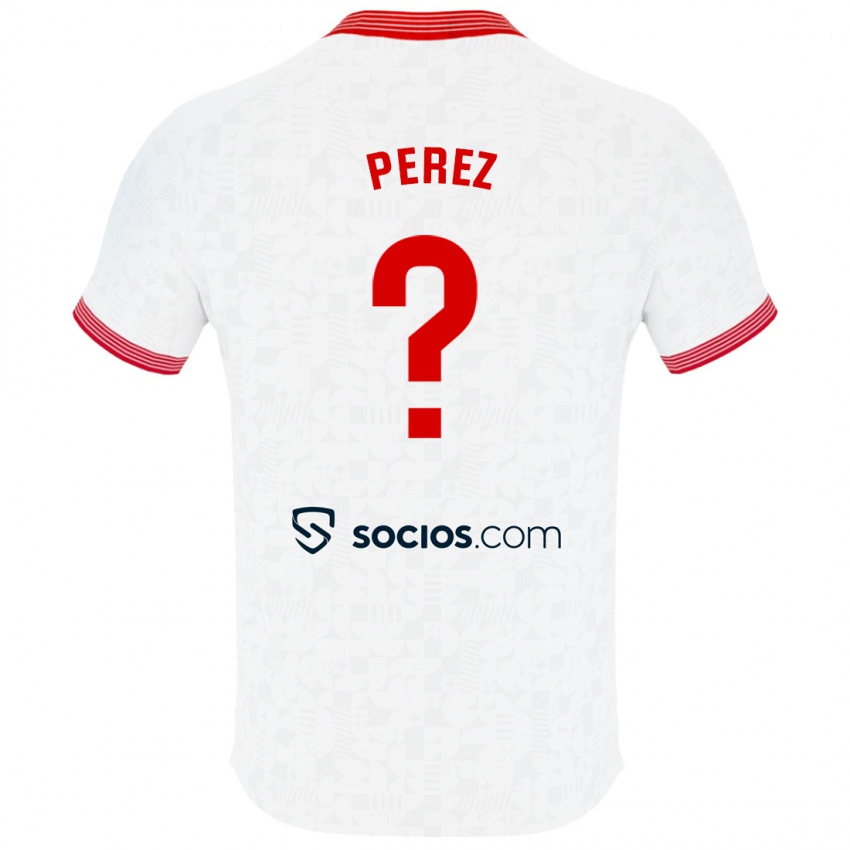 Hombre Camiseta Adrián Pérez #0 Blanco 1ª Equipación 2023/24 La Camisa México