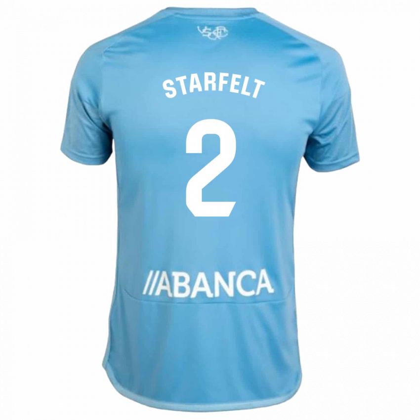 Hombre Camiseta Carl Starfelt #2 Azul 1ª Equipación 2023/24 La Camisa México