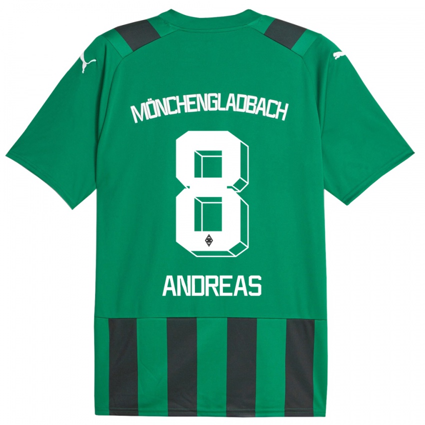 Hombre Camiseta Noah Andreas #8 Verde Negro 2ª Equipación 2023/24 La Camisa México
