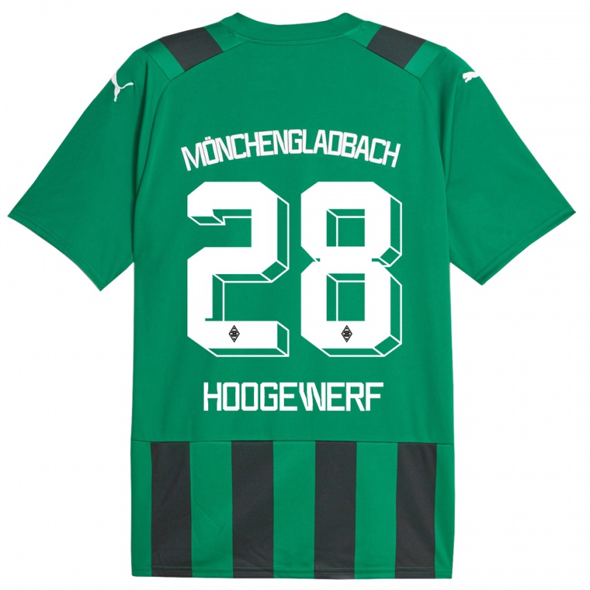 Hombre Camiseta Dillon Hoogewerf #28 Verde Negro 2ª Equipación 2023/24 La Camisa México