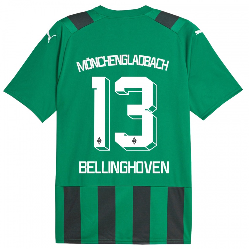 Hombre Camiseta Christina Bellinghoven #13 Verde Negro 2ª Equipación 2023/24 La Camisa México
