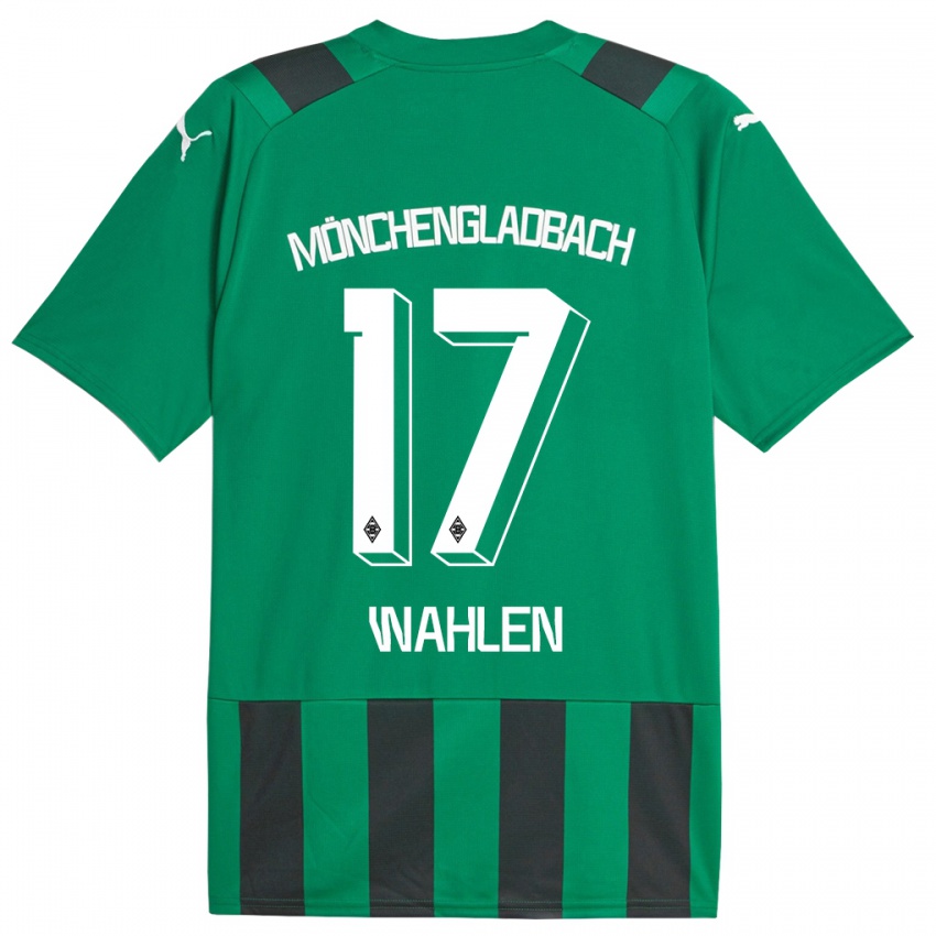 Hombre Camiseta Vanessa Wahlen #17 Verde Negro 2ª Equipación 2023/24 La Camisa México