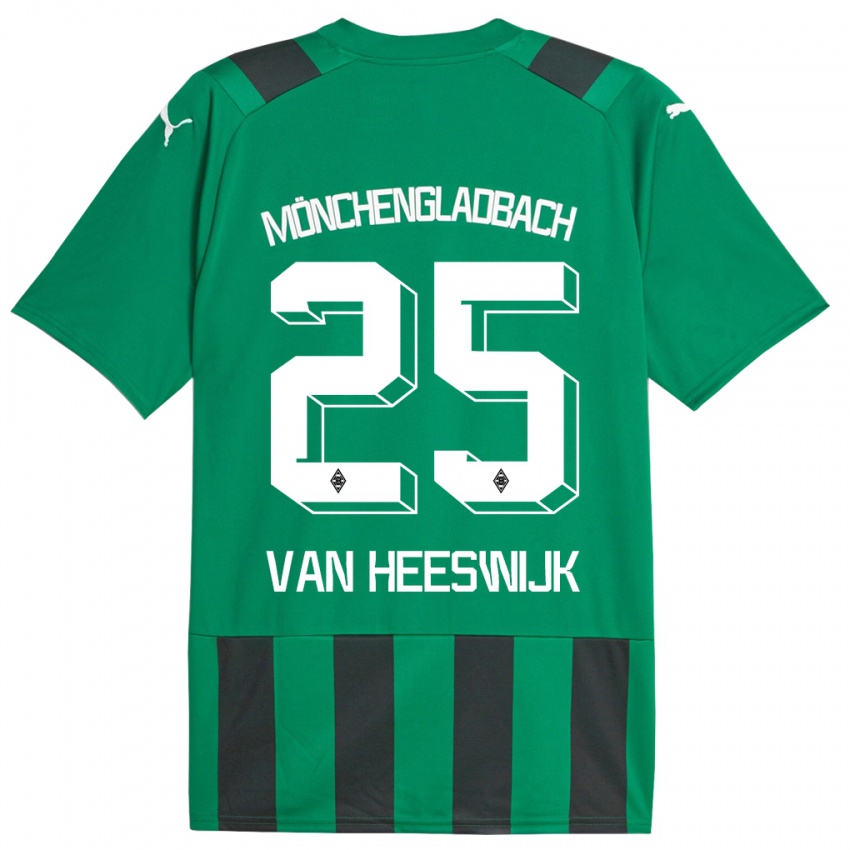 Hombre Camiseta Amber Van Heeswijk #25 Verde Negro 2ª Equipación 2023/24 La Camisa México