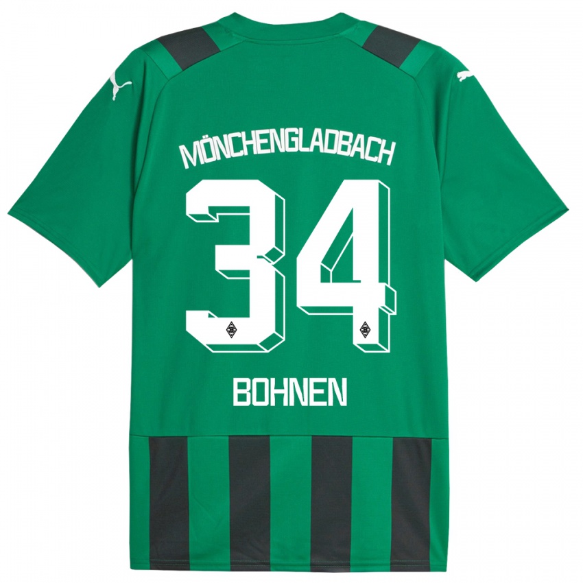 Hombre Camiseta Bohnen #34 Verde Negro 2ª Equipación 2023/24 La Camisa México