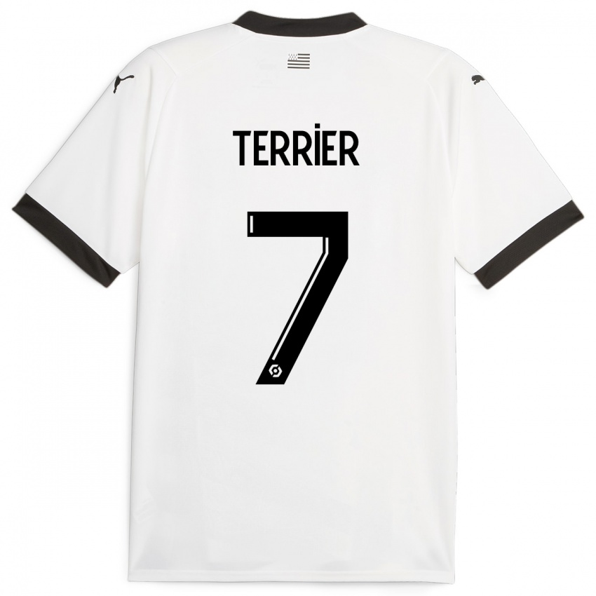 Hombre Camiseta Martin Terrier #7 Blanco 2ª Equipación 2023/24 La Camisa México