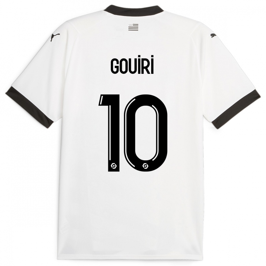 Hombre Camiseta Amine Gouiri #10 Blanco 2ª Equipación 2023/24 La Camisa México