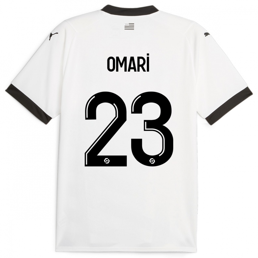 Hombre Camiseta Warmed Omari #23 Blanco 2ª Equipación 2023/24 La Camisa México