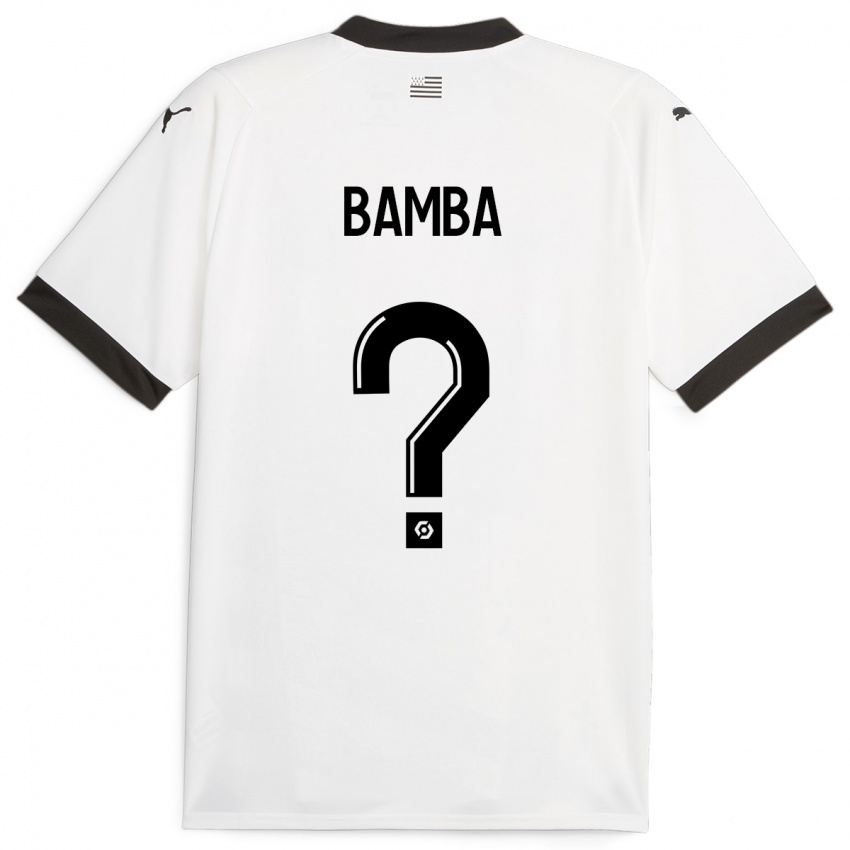 Hombre Camiseta Rayan Bamba #0 Blanco 2ª Equipación 2023/24 La Camisa México
