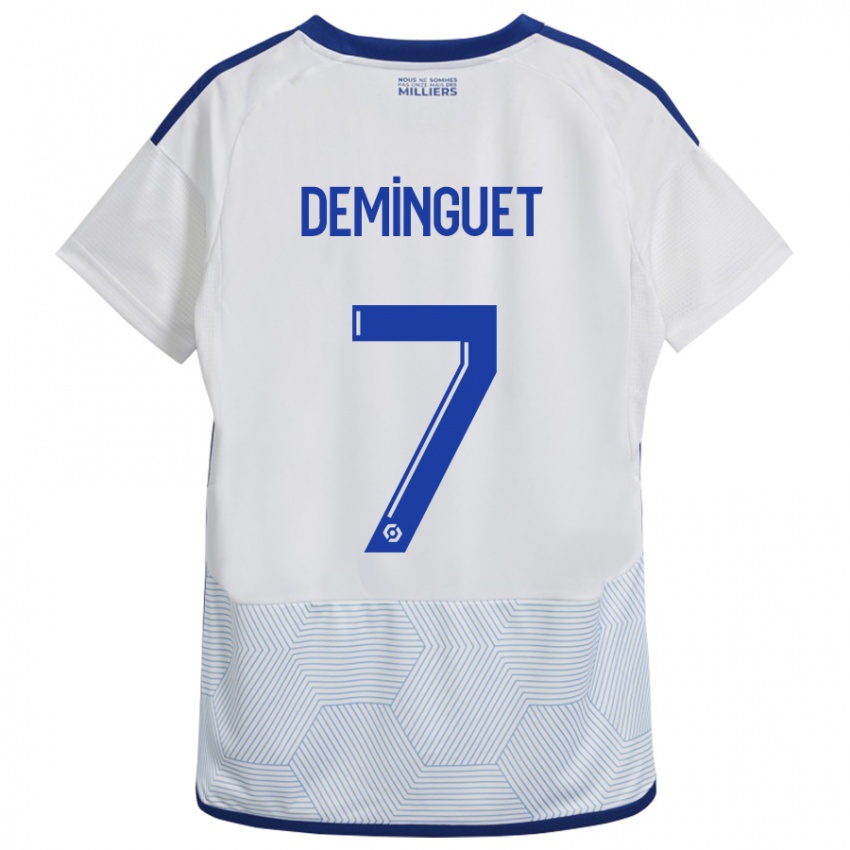 Hombre Camiseta Jessy Deminguet #7 Blanco 2ª Equipación 2023/24 La Camisa México