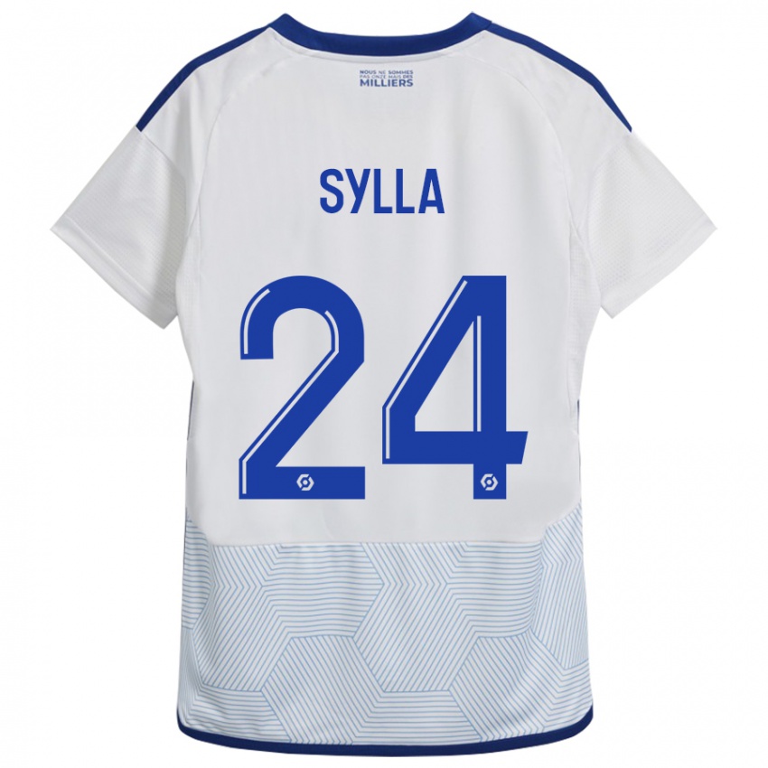 Hombre Camiseta Abakar Sylla #24 Blanco 2ª Equipación 2023/24 La Camisa México