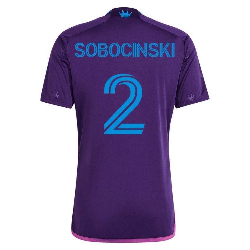 Hombre Camiseta Jan Sobocinski #2 Violeta 2ª Equipación 2023/24 La Camisa México