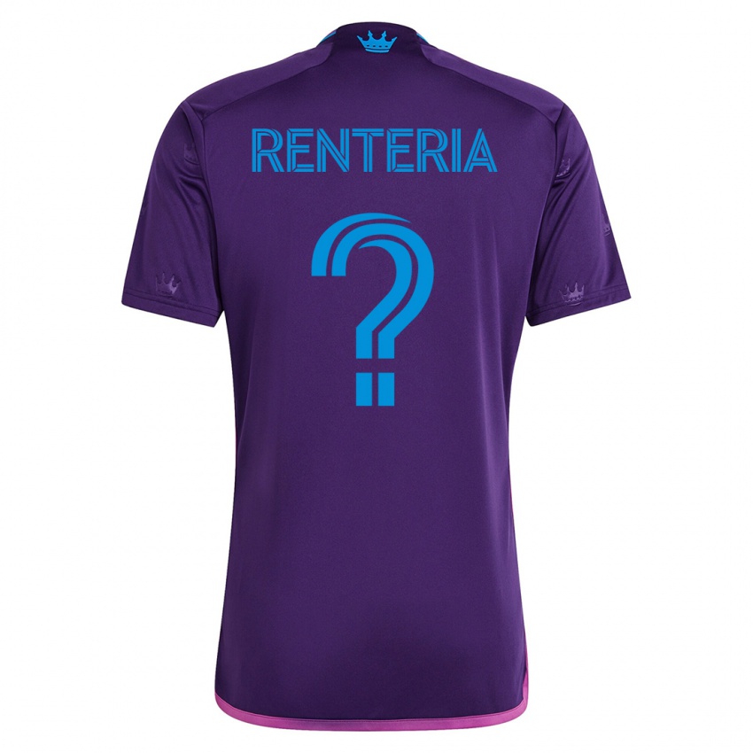 Hombre Camiseta Adrian Renteria #0 Violeta 2ª Equipación 2023/24 La Camisa México
