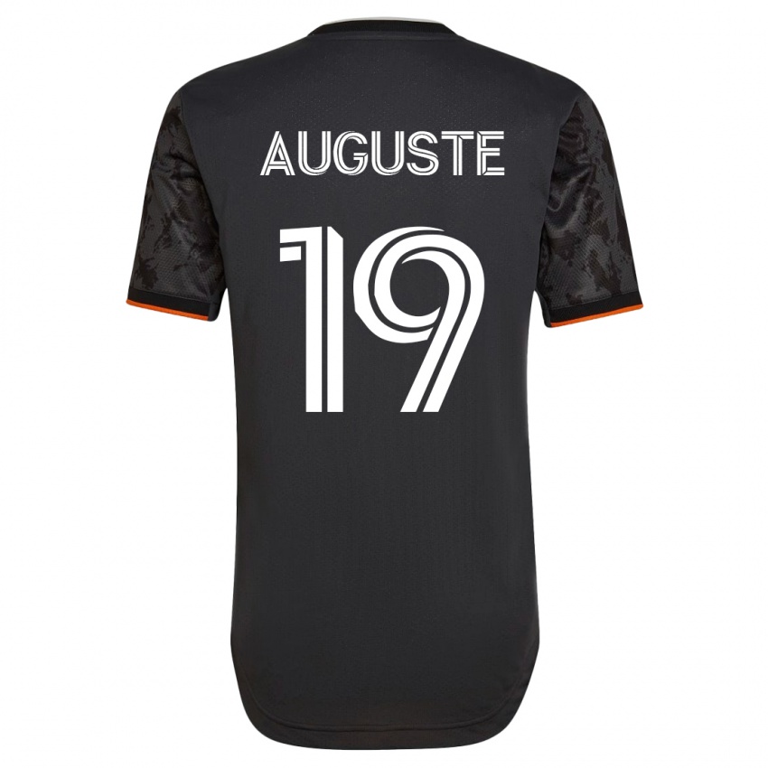 Hombre Camiseta Charles Auguste #19 Negro 2ª Equipación 2023/24 La Camisa México