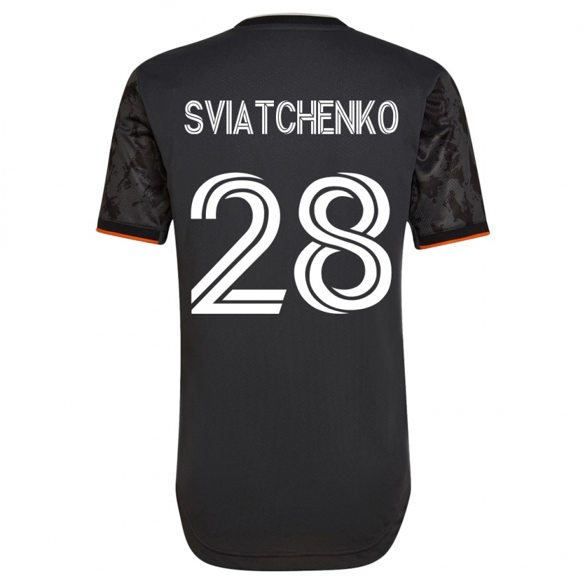 Hombre Camiseta Erik Sviatchenko #28 Negro 2ª Equipación 2023/24 La Camisa México
