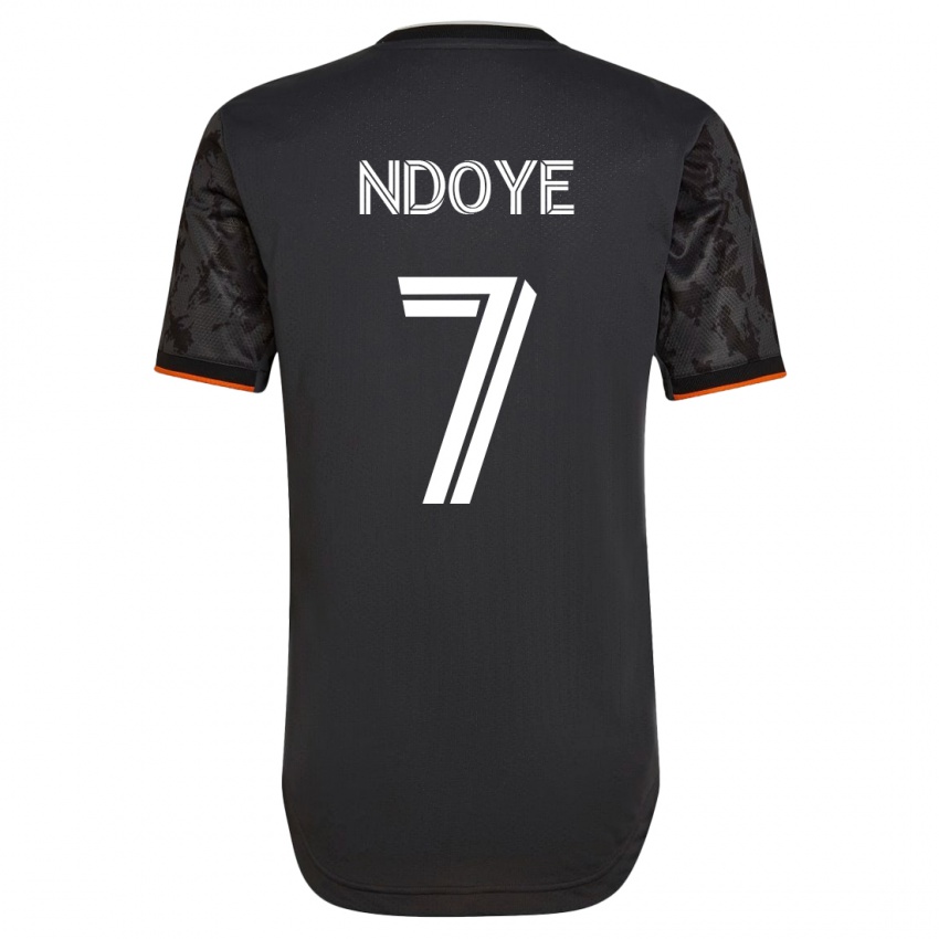 Hombre Camiseta Papa Ndoye #7 Negro 2ª Equipación 2023/24 La Camisa México