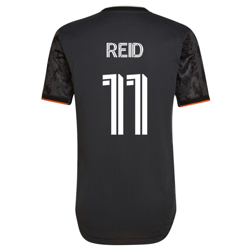 Hombre Camiseta Isaiah Reid #11 Negro 2ª Equipación 2023/24 La Camisa México