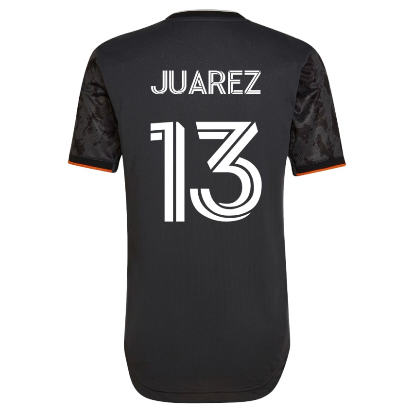 Hombre Camiseta Jathan Juarez #13 Negro 2ª Equipación 2023/24 La Camisa México